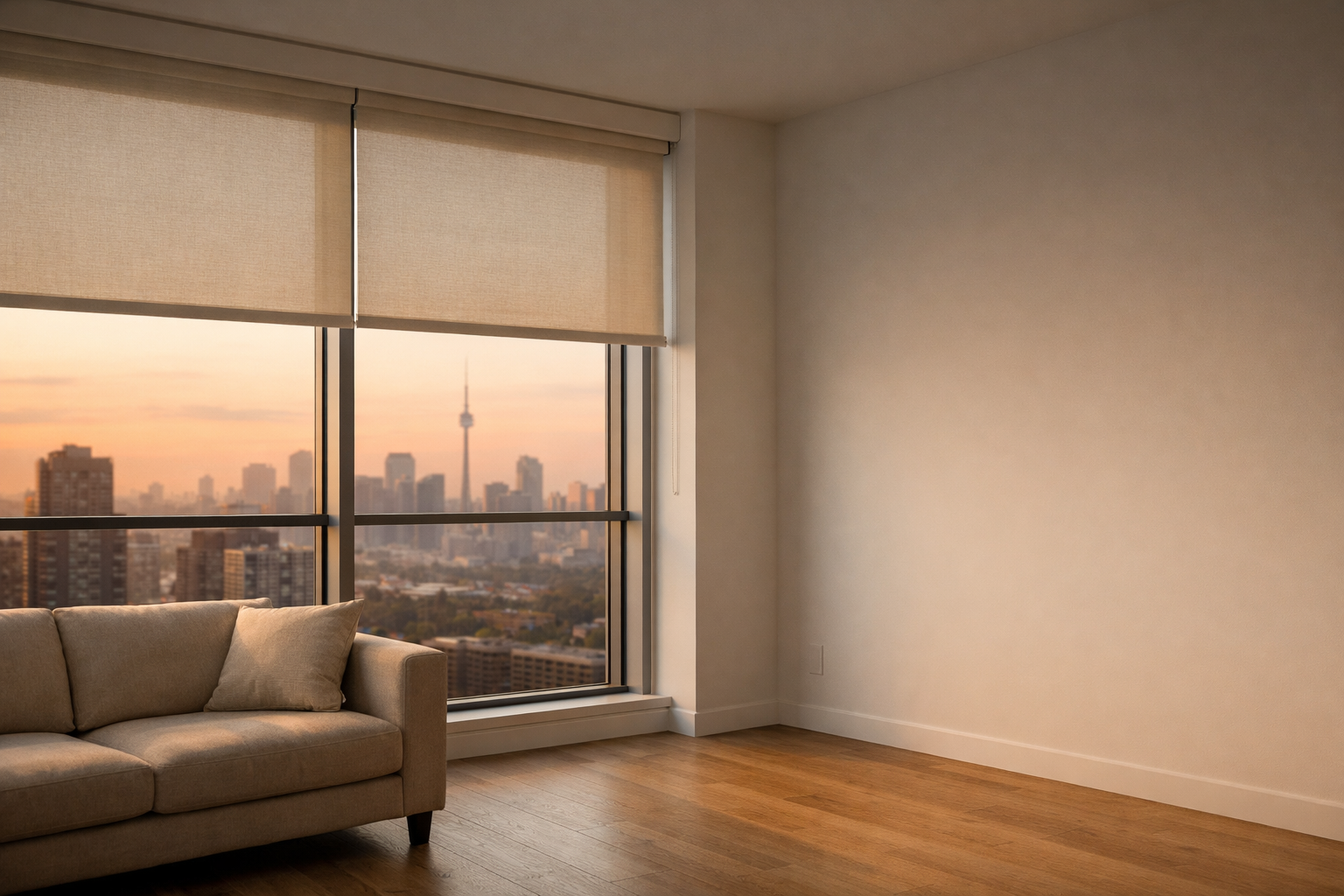 Luxury Interior with Blinds